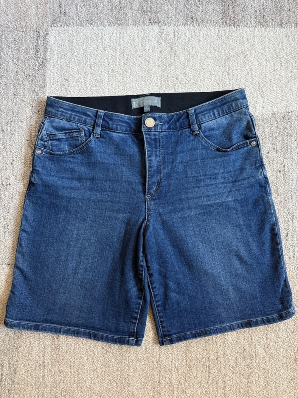Wit & Wisdom Dark Blue Denim Jean Shorts